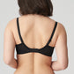 Back view of a woman wearing the DD+ Sophora Full Cup Bra in Black by PrimaDonna.