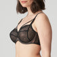 Side view of a woman wearing the DD+ Sophora Full Cup Bra in Black by PrimaDonna.
