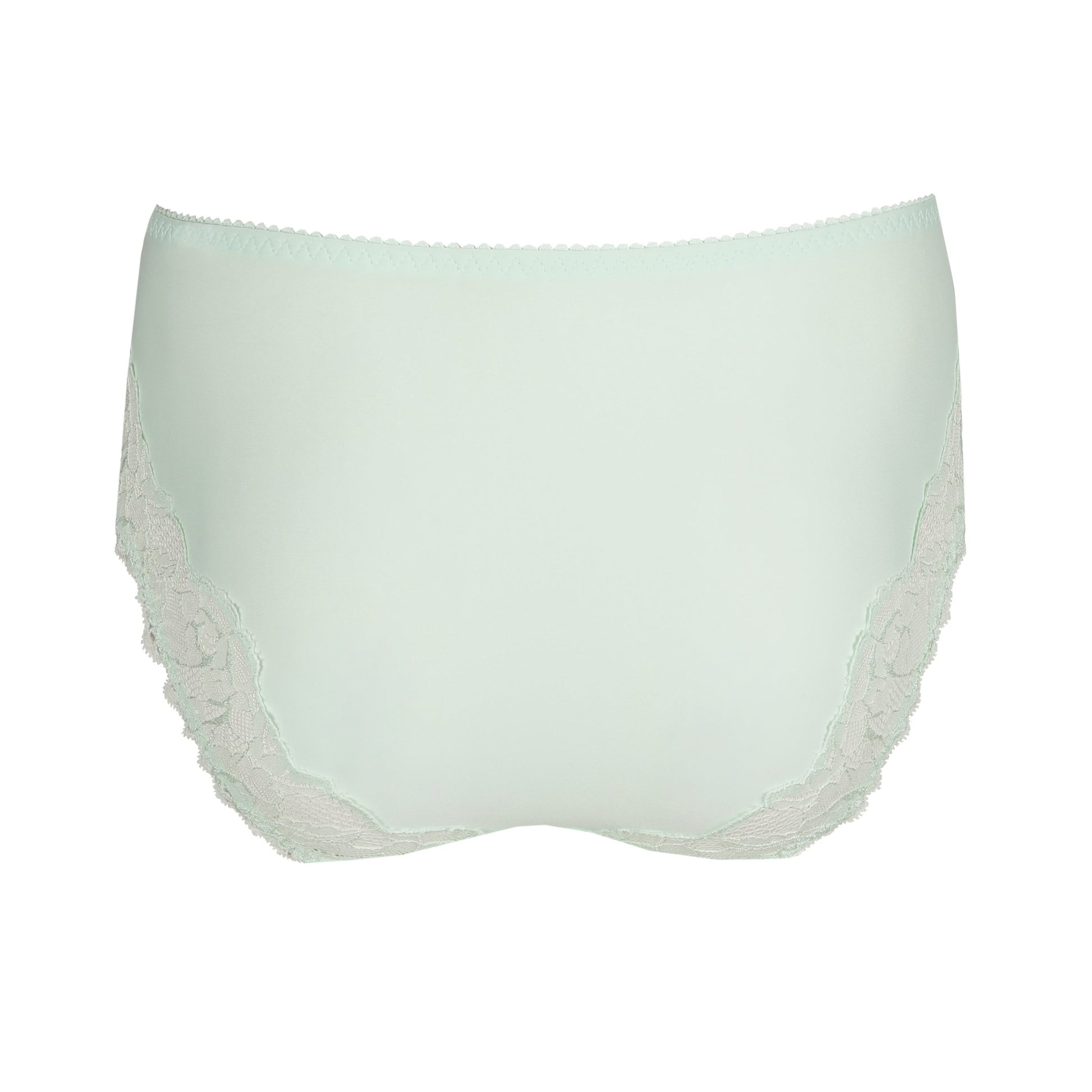 Back view of the Madison Full Brief panty with lace in Duck Egg by PrimaDonna.
