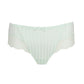 Front view of the Madison cheeky cut panty with lace inserts in Duck Egg by Primadonna.