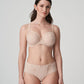 Front view of a woman wearing the DD+ Madison full cup bra in Caffe Latte by PrimaDonna.