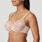 Side view of a woman wearing the Madison Unpadded Seamless T-Shirt Bra in Caffe Latte by PrimaDonna.