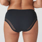 Back view of a woman wearing the Montara Full Brief panty in Black designed by PrimaDonna.