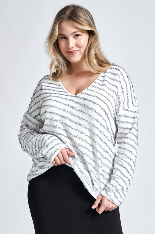 Eco-Chic Summer Weight Tinsel Top | Kelly Sweater