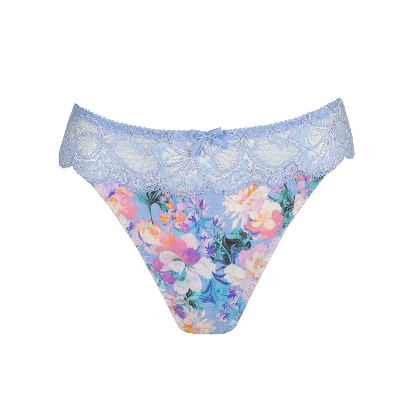 Madison Thong in Periwinkle Floral by PrimaDonna.