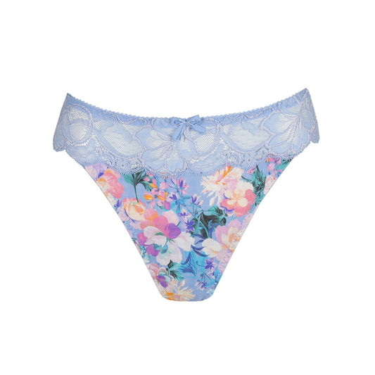 Madison Thong in Periwinkle Floral by PrimaDonna.