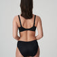 Back view of a woman wearing the Deauville full cup bra paired with the Deauville high-waisted full brief in Black by Primadonna.