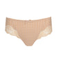 Front view of the Madison cheeky cut panty with lace inserts in Caffe Latte by Primadonna.
