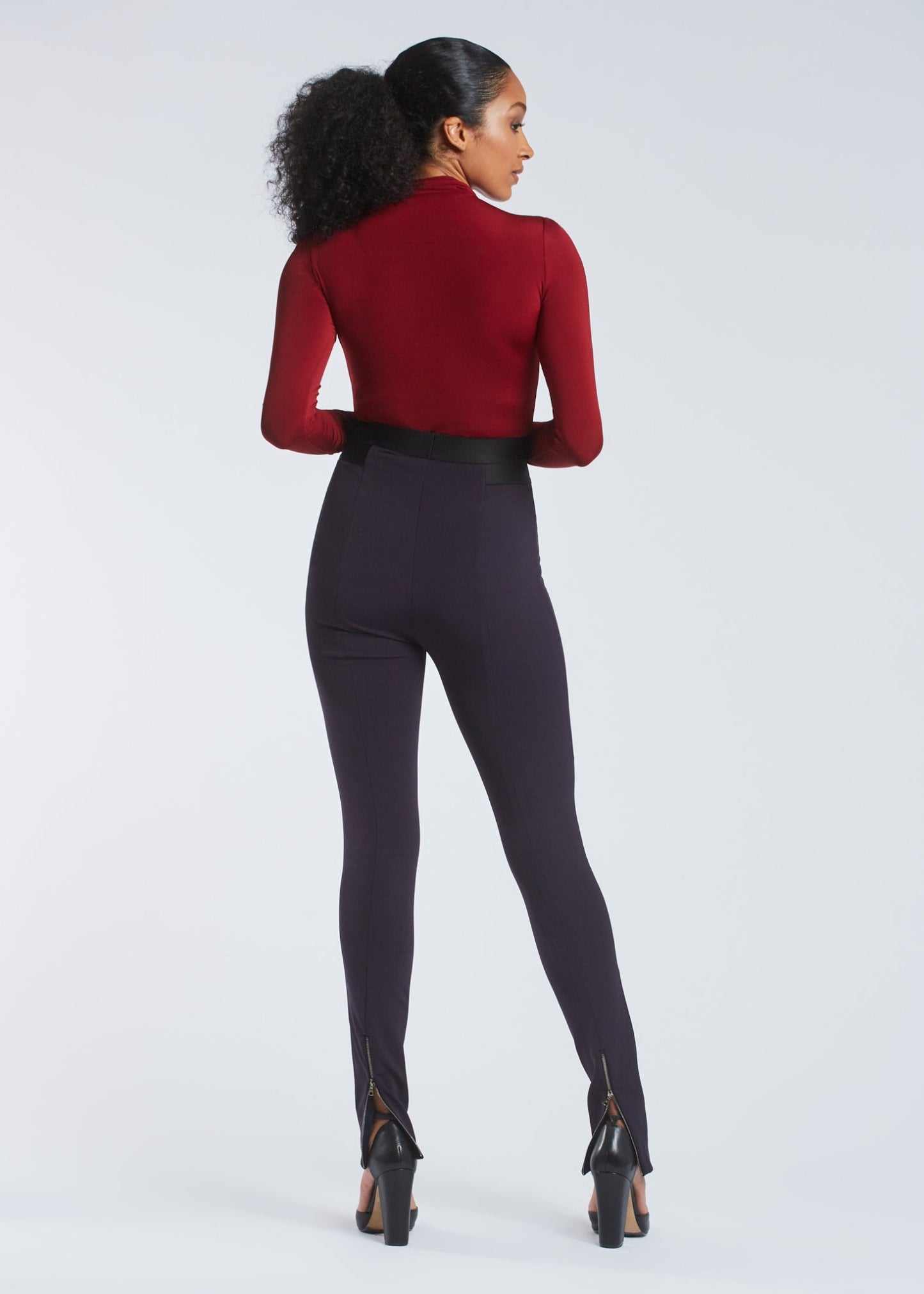 Whitney pullover crimson back view. 